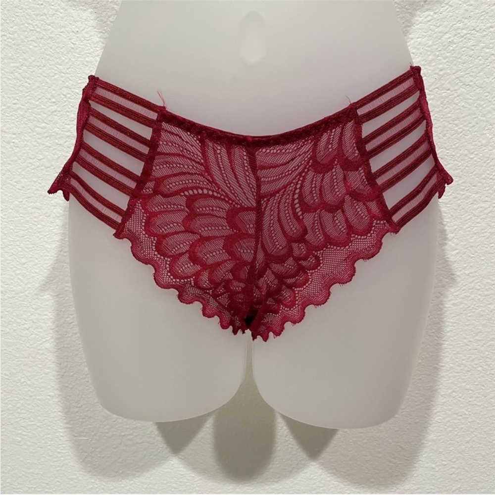 NWT red lace panties underwear sexy lingerie